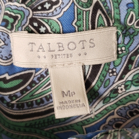 Talbots half button top - Picture 3 of 4